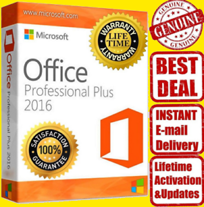 Microsoft Office 2016 Professional Plus 32/64bit License Key (INSTANT DELIVERY)