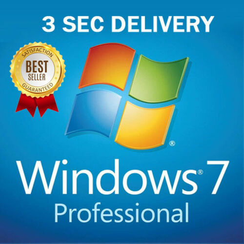 Windows 7 Pro Activation Genuine Licence Key 32 / 64 Bit INSTANT