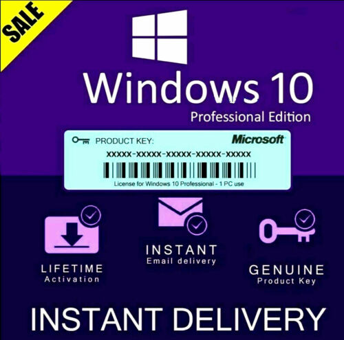 Windows 10 Pro 32/64 bit License key 10 SECONDS DELIVERY
